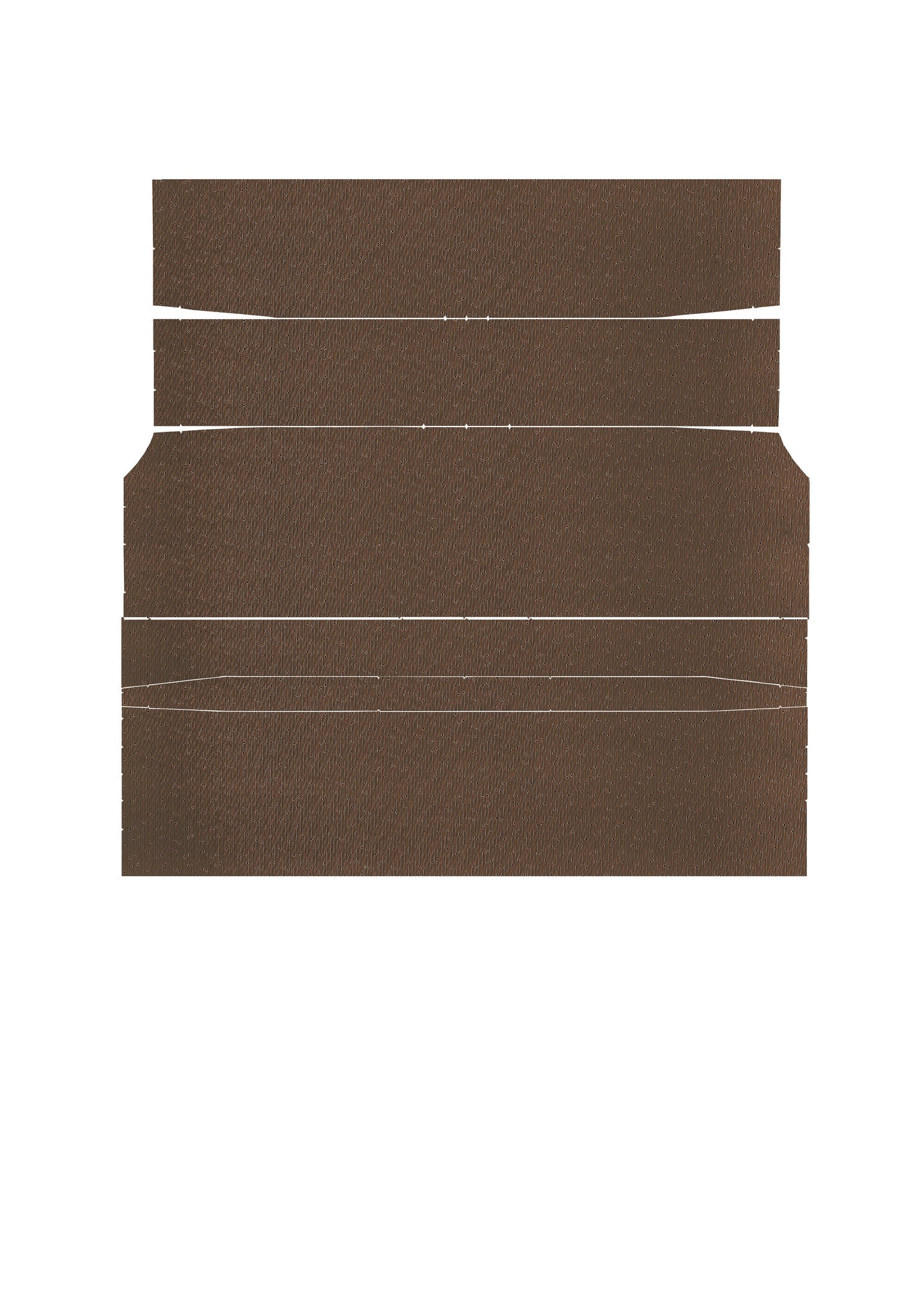 71-72 BARRACUDA HARDTOP '4-BOW' HEADLINER (WEYMOUTH PERFORATED) - BROWN