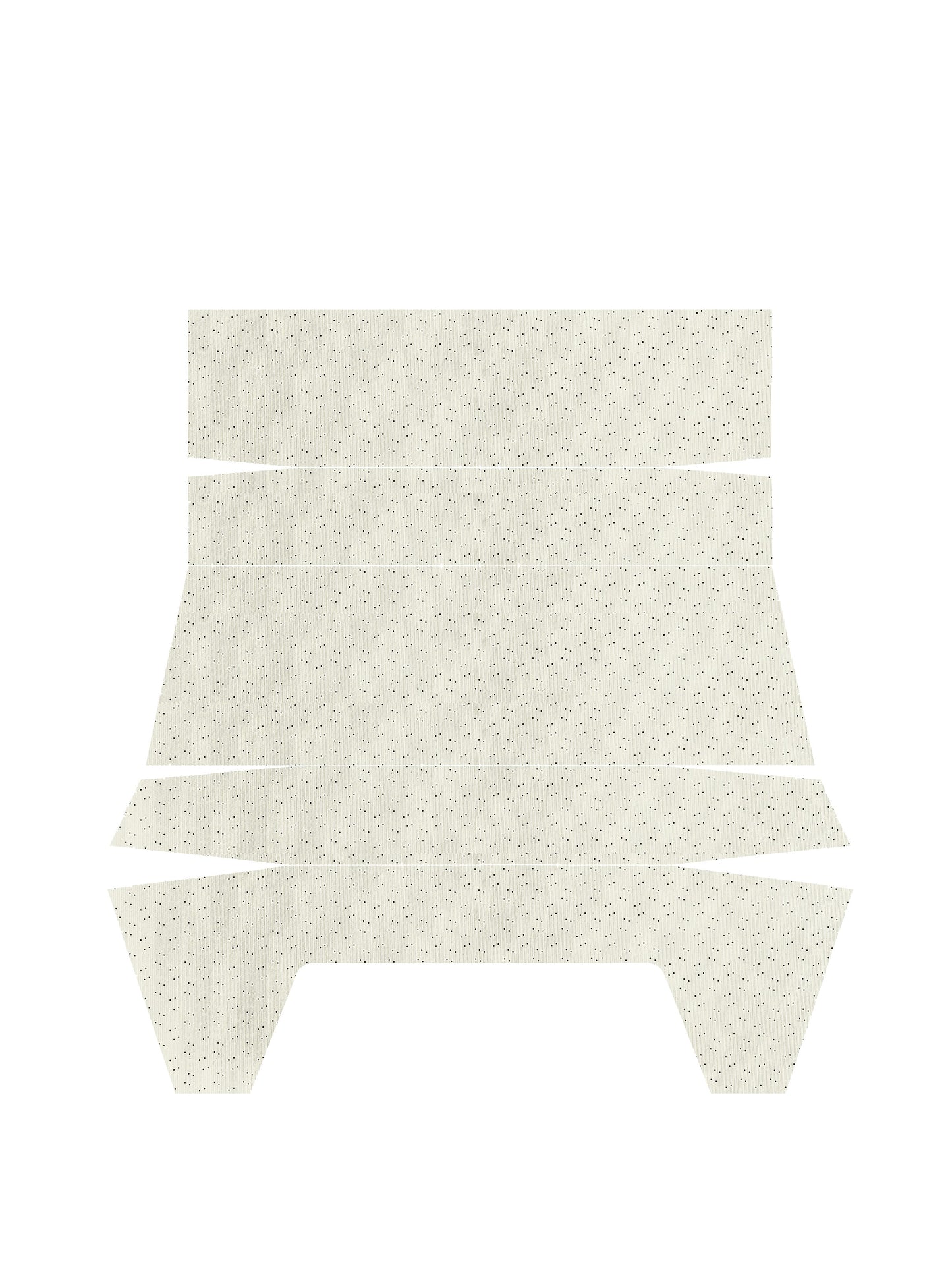 71-72 CHALLENGER HARDTOP '4-BOW' HEADLINER (WEYMOUTH PERFORATED) - WHITE