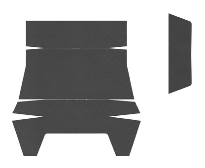 71-72 CHALLENGER HARDTOP '4-BOW' HEADLINER (FINE PEMBROOK PERFORATED) - BLACK