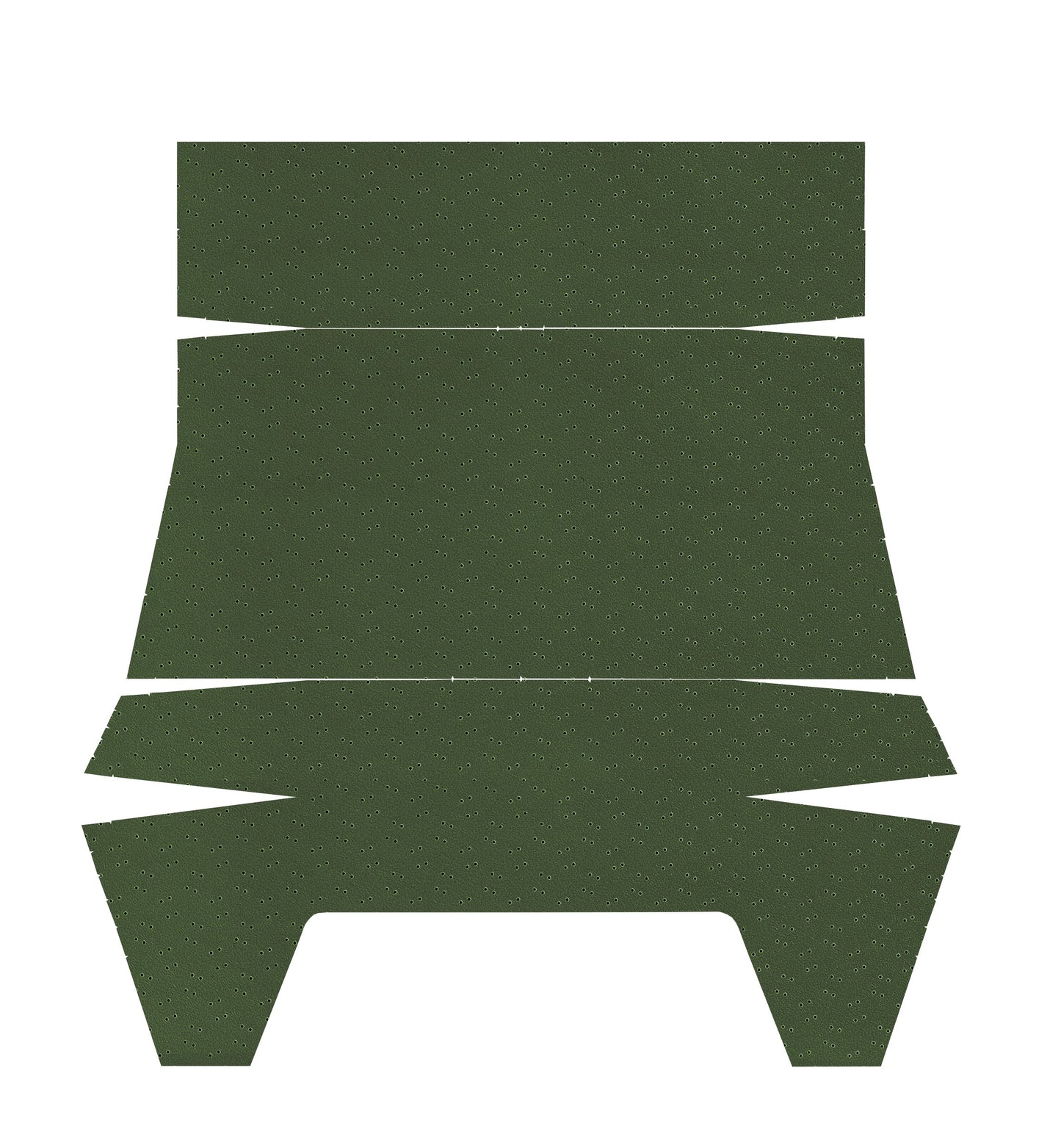 71-72 CHALLENGER HARDTOP '4-BOW' HEADLINER (FINE PEMBROOK PERFORATED) - GREEN