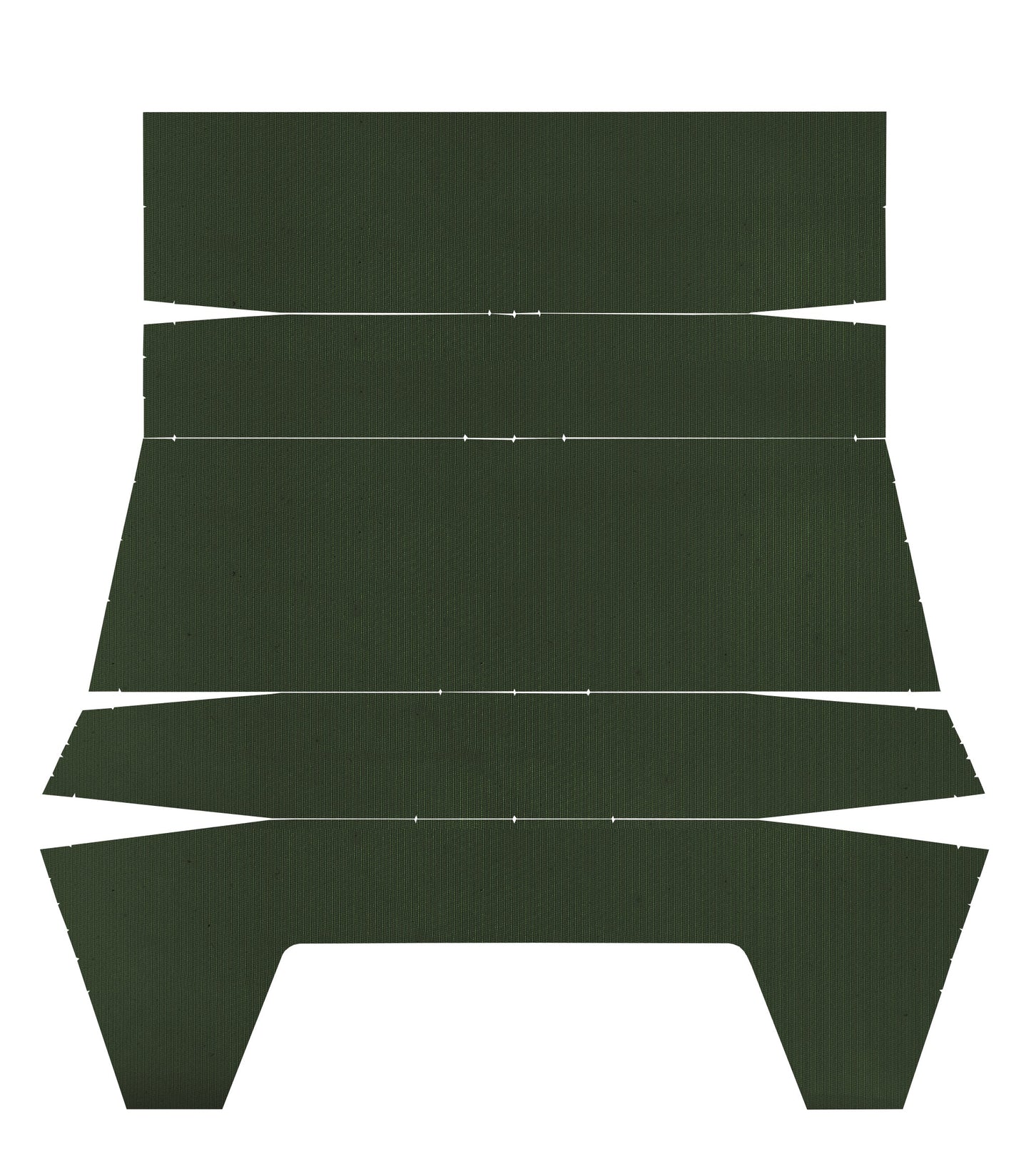 72-74 CHALLENGER HARDTOP HEADLINER (WEYMOUTH) - GREEN