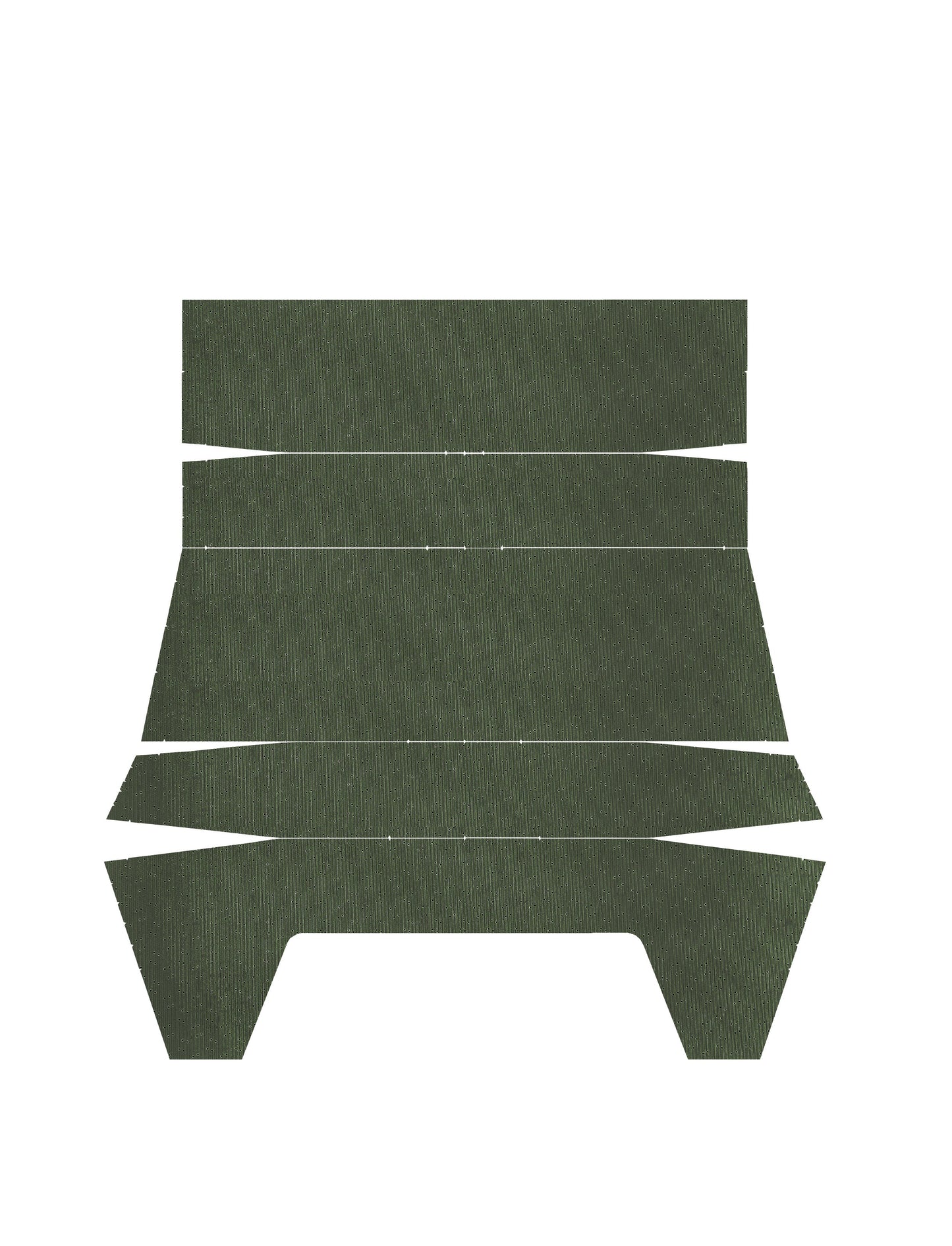 71-72 CHALLENGER HARDTOP '4-BOW' HEADLINER (WEYMOUTH PERFORATED) - GREEN