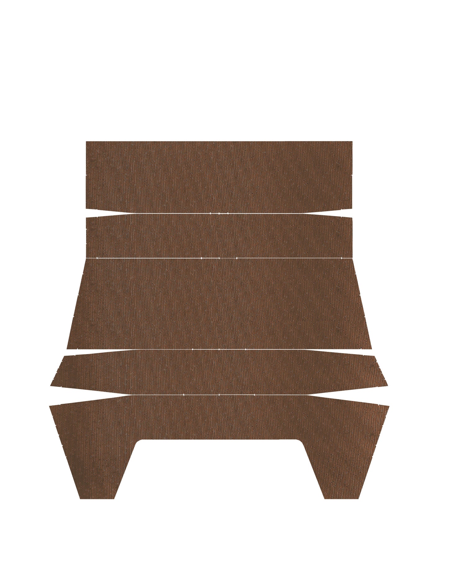 71-72 CHALLENGER HARDTOP '4-BOW' HEADLINER (WEYMOUTH PERFORATED) - BROWN