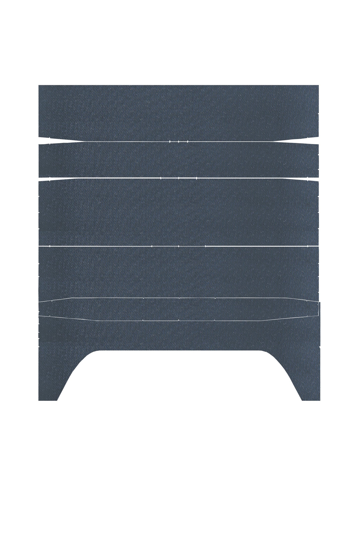 71-72 CHARGER/SATELLITE/ROADRUNNER/GTX '4-BOW' HEADLINER (WEYMOUTH PERFORATED) - DARK BLUE