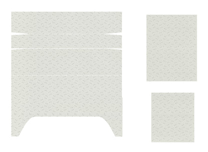 71-72 CHARGER/SATELLITE/ROADRUNNER/GTX '4-BOW' HEADLINER (FINE PEMBROOK PERFORATED) - WHITE