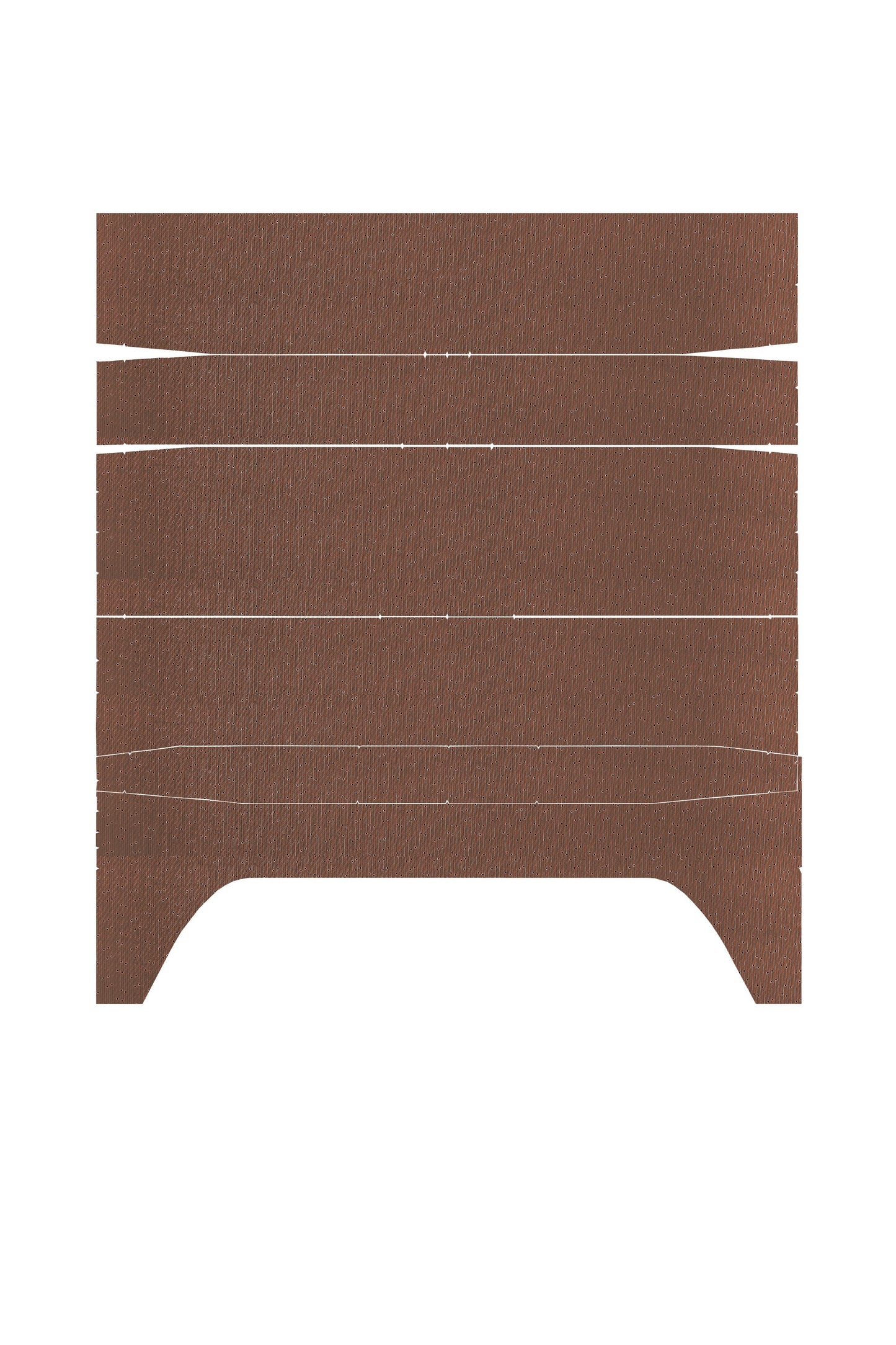 71-72 CHARGER/SATELLITE/ROADRUNNER/GTX '4-BOW' HEADLINER (WEYMOUTH PERFORATED) - BROWN