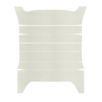 71 CHARGER/SATELLITE/ROADRUNNER/GTX '6-BOW' HEADLINER (WEYMOUTH PERFORATED) - WHITE