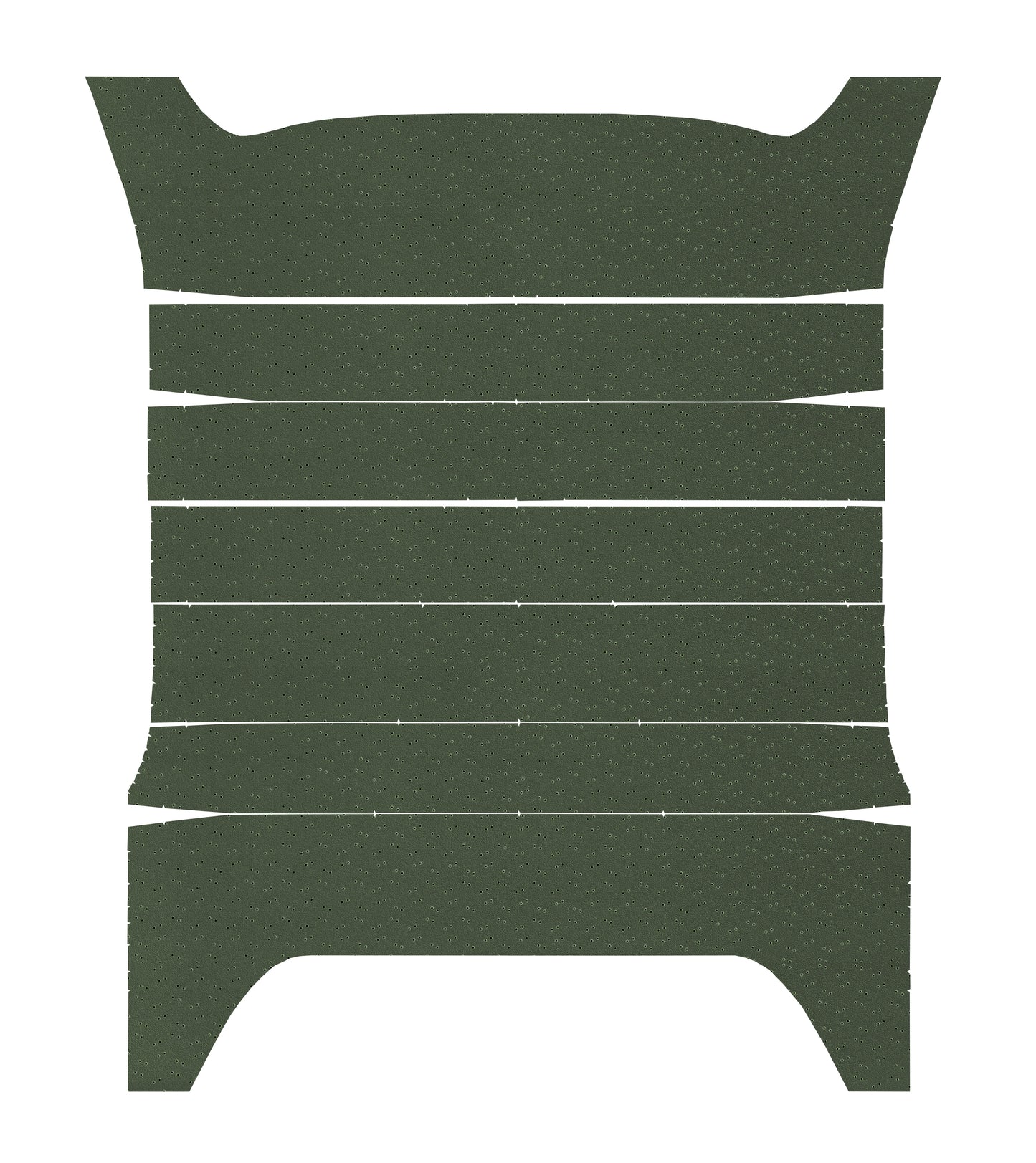 71 CHARGER/SATELLITE/ROADRUNNER/GTX '6-BOW' HEADLINER (FINE PEMBROOK PERFORATED) - GREEN