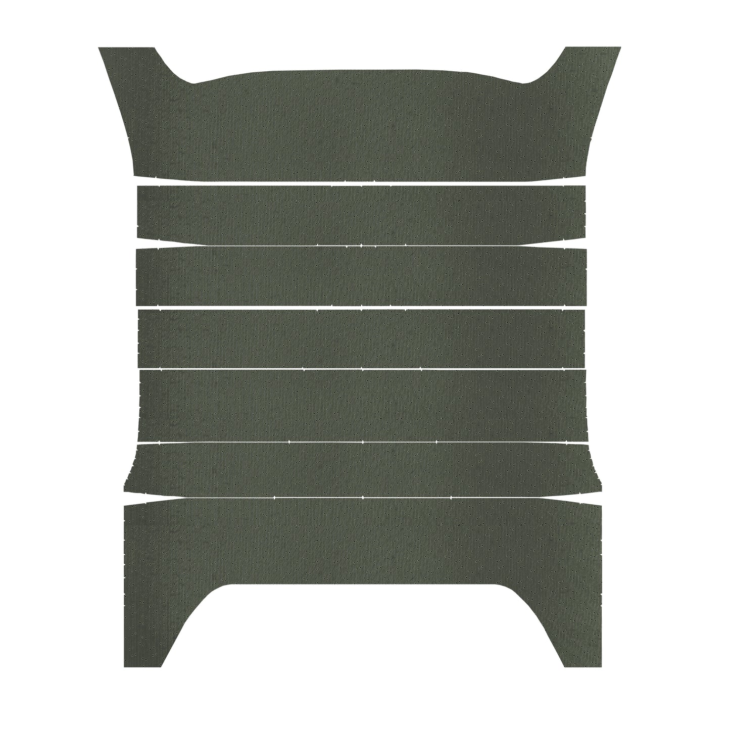 71 CHARGER/SATELLITE/ROADRUNNER/GTX '6-BOW' HEADLINER (WEYMOUTH PERFORATED) - GREEN