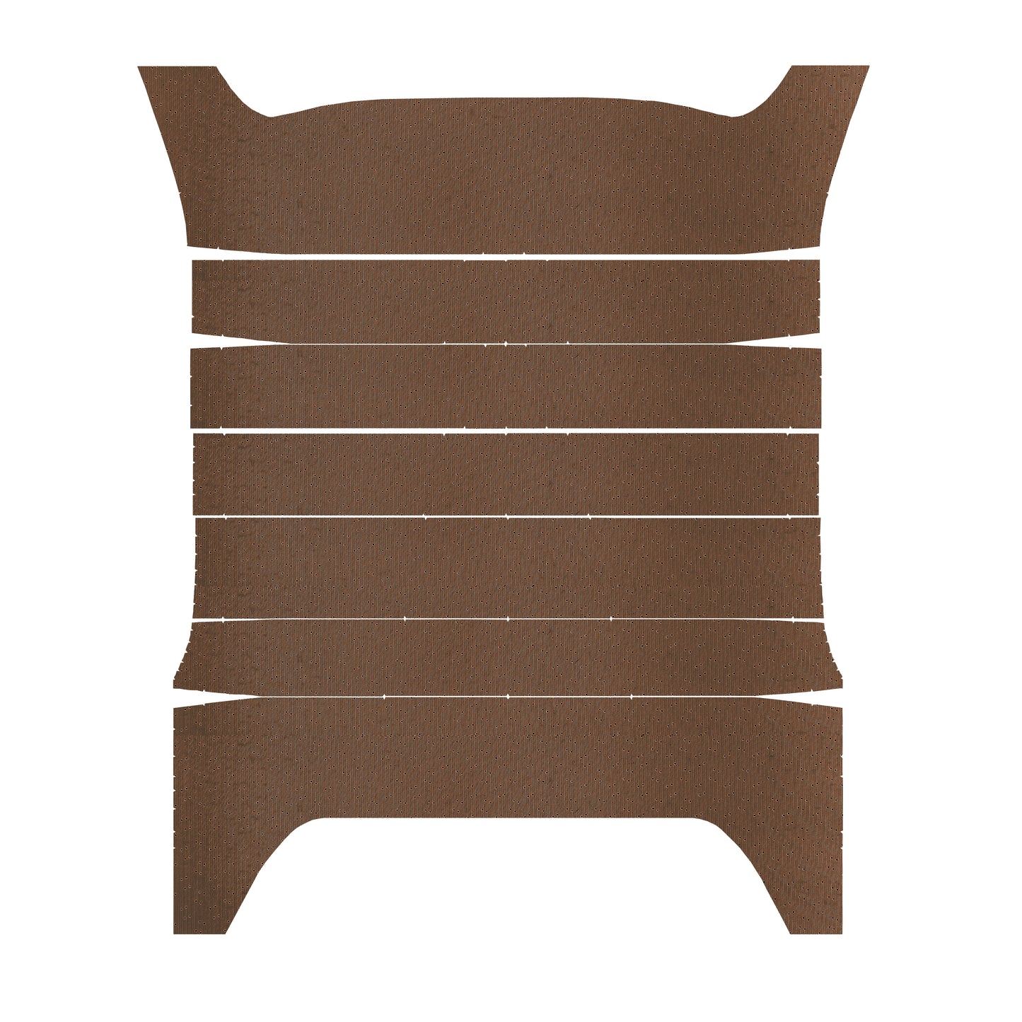 71 CHARGER/SATELLITE/ROADRUNNER/GTX '6-BOW' HEADLINER (WEYMOUTH PERFORATED) - BROWN