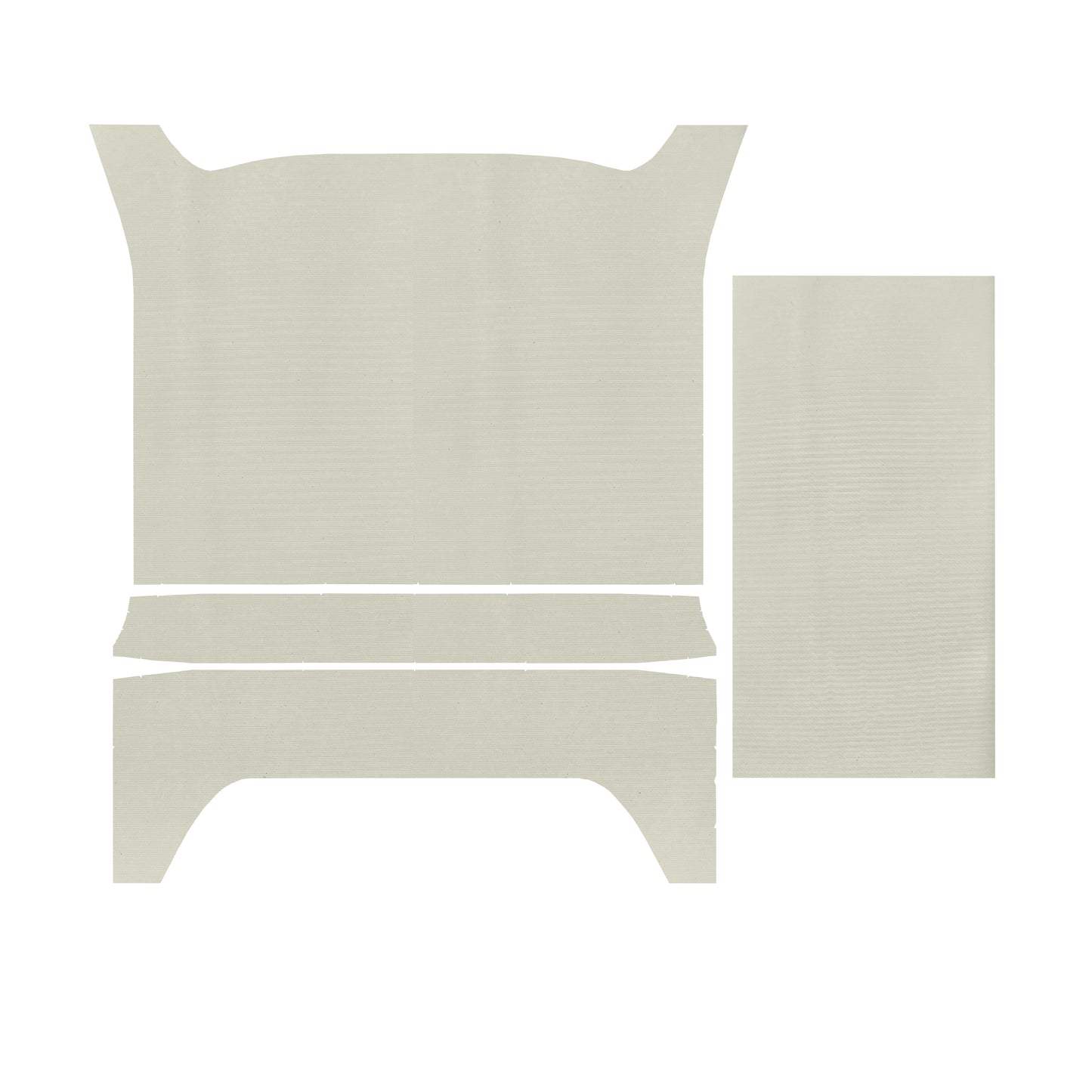 72 CHARGER/SATELLITE/ROADRUNNER/GTX 'WITH SUNROOF' HEADLINER (WEYMOUTH) - WHITE