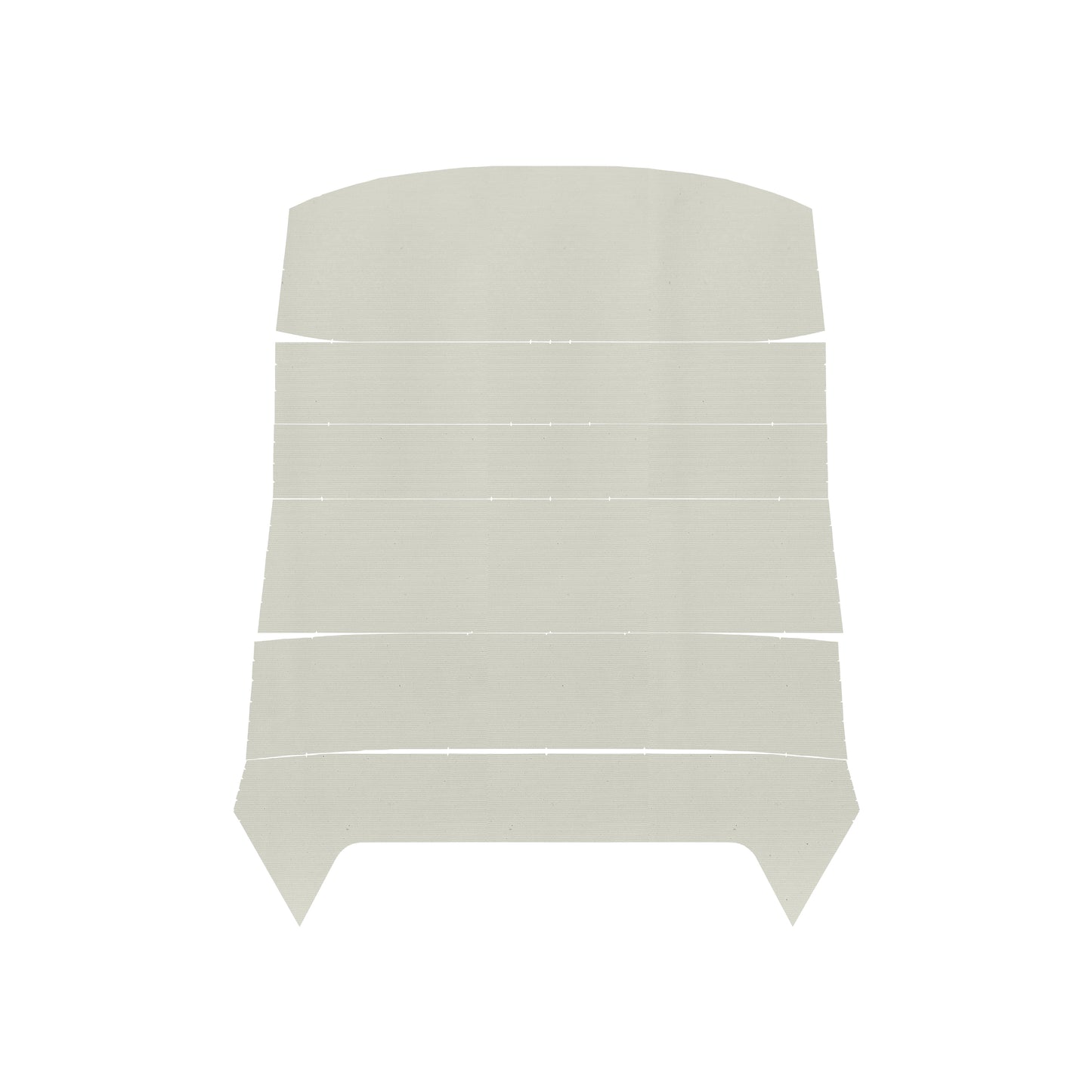 72 GTO/LEMANS HARDTOP HEADLINER (WEYMOUTH) - WHITE