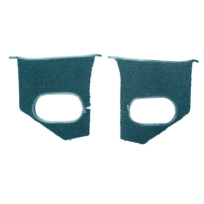 66 SKYLARK/GS KICK PANEL CARPET WITH DRIVERSIDE FRESH AIR VENT & NO A/C - AQUA