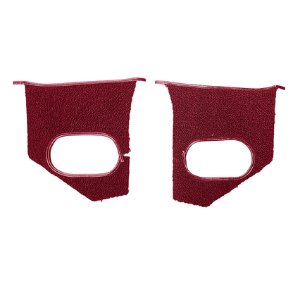 66 CUTLASS/442 KICK PANEL CARPET WITH DRIVERSIDE FRESH AIR VENT & NO A/C - MAROON