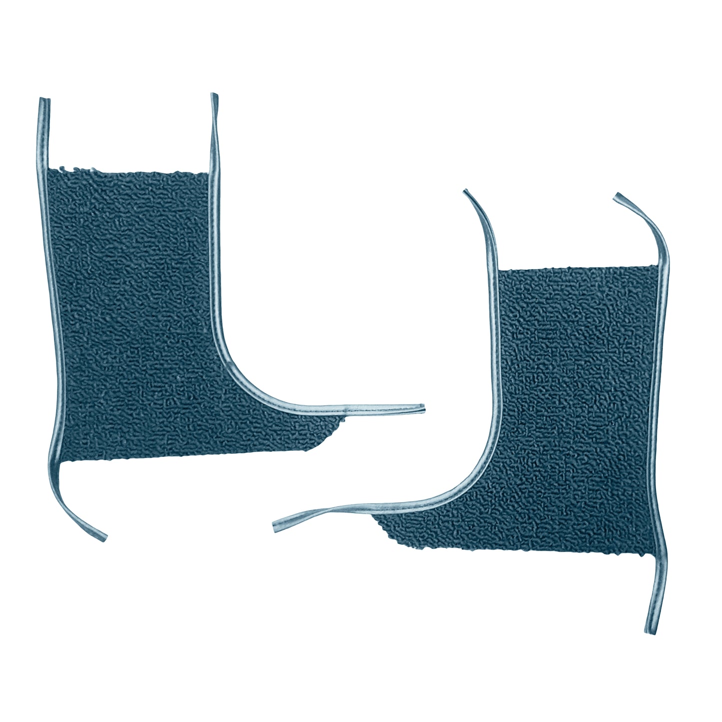 67 SKYLARK/GS KICK PANEL CARPET WITH DRIVERSIDE FRESH AIR VENT & NO A/C - DARK TEAL
