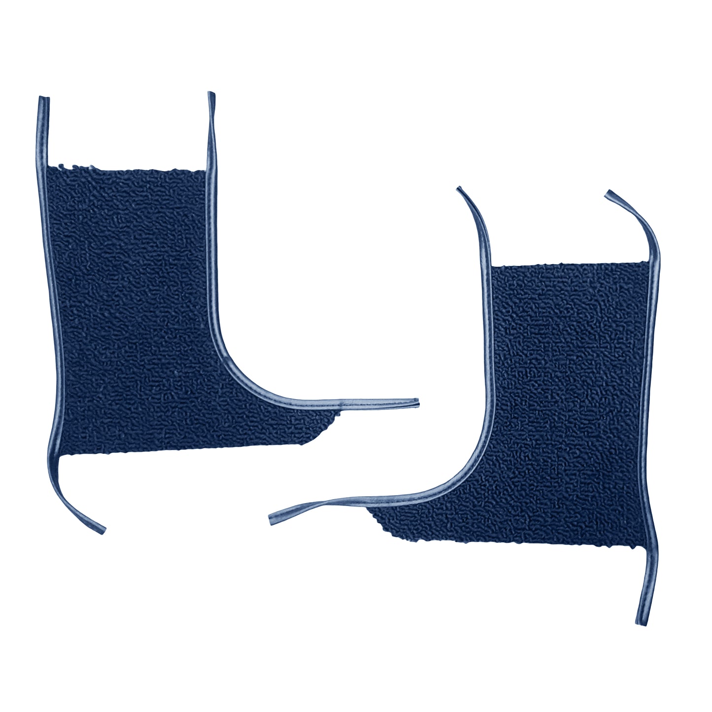 67 SKYLARK/GS KICK PANEL CARPET WITH DRIVERSIDE FRESH AIR VENT & NO A/C - BLUE