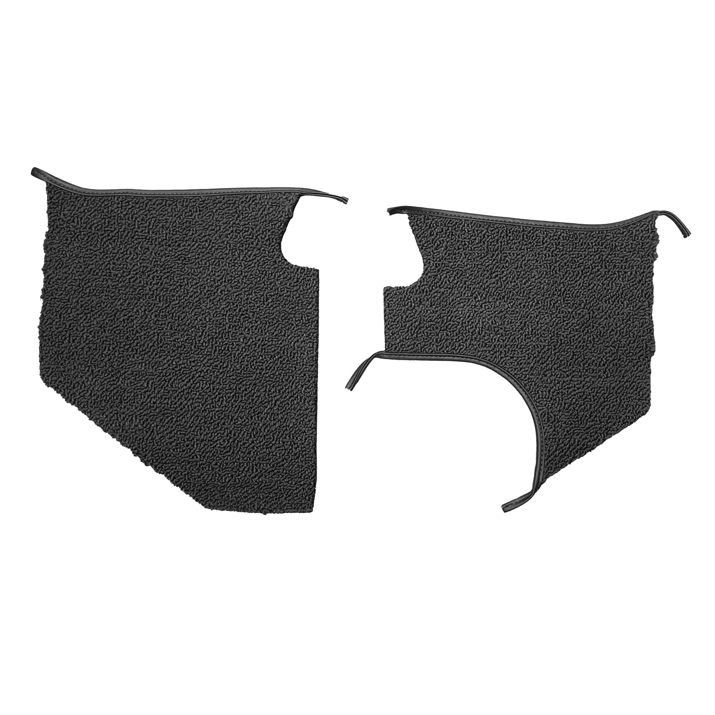 68-72 CUTLASS/442/SKYLARK/GS KICK PANEL CARPET  WITH A/C - BLACK