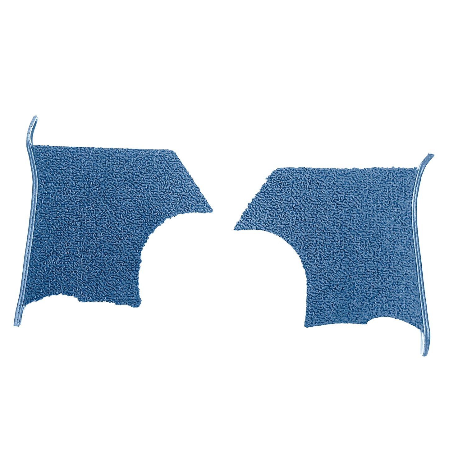 68 CUTLASS/442/SKYLARK/GS KICK PANEL CARPET WITHOUT A/C - BLUE