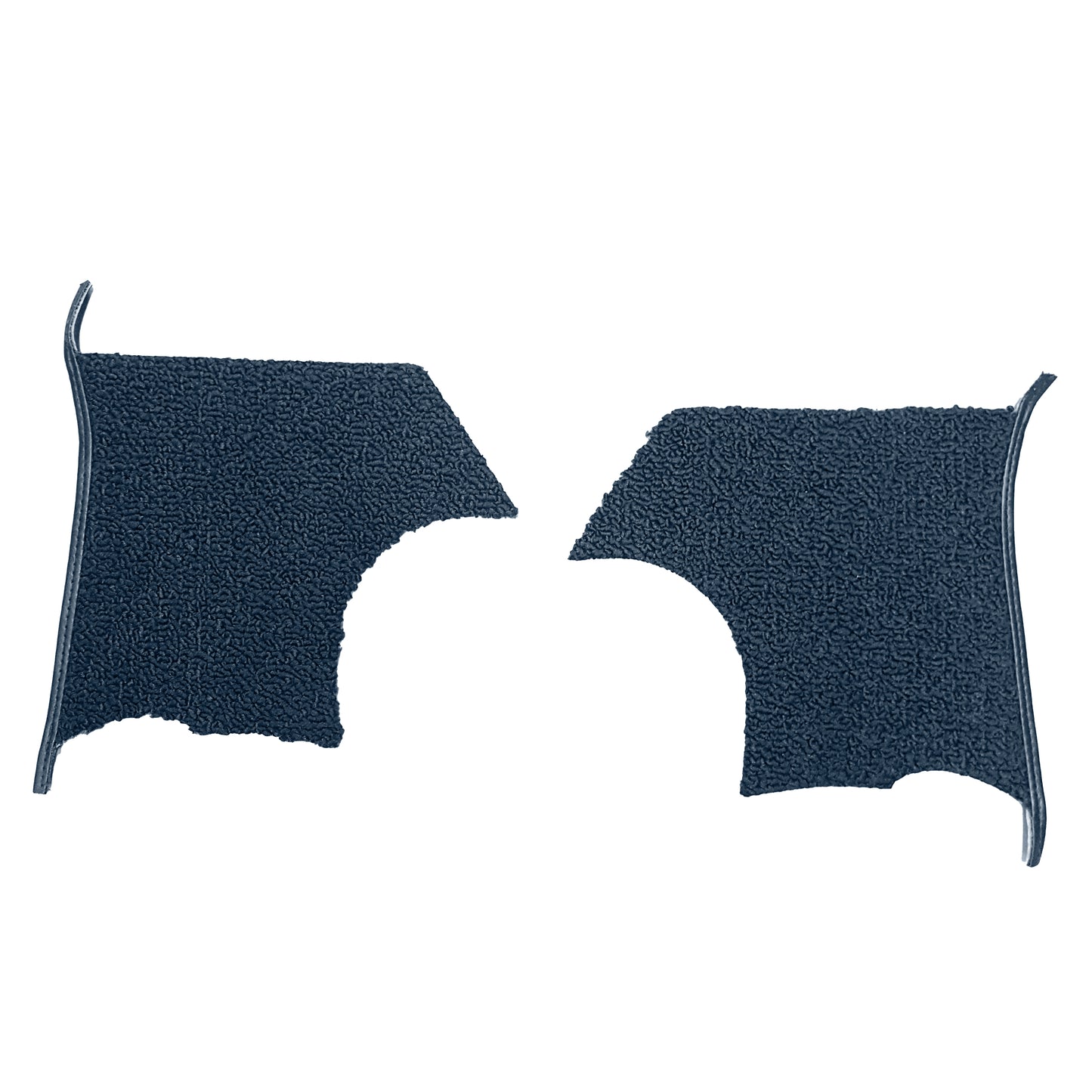 68 CUTLASS/442/SKYLARK/GS KICK PANEL CARPET WITHOUT A/C - DARK BLUE