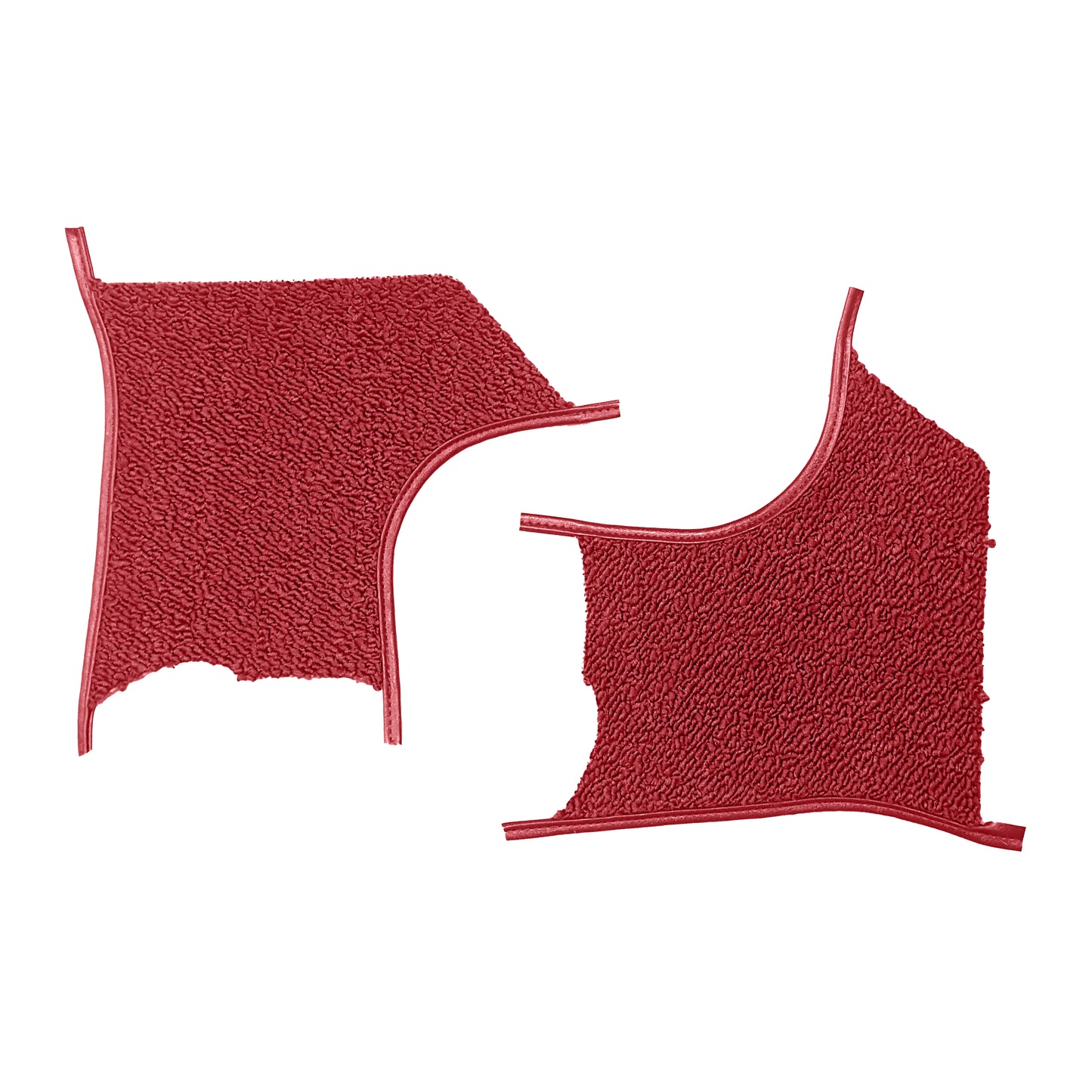 69 CUTLASS/442 SPORTS COUPE KICK PANEL CARPET WITHOUT A/C - RED