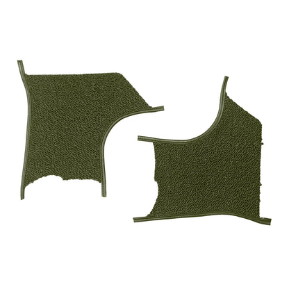 1969/1972 GM (POST) KICK PANEL CARPET W/O AIR - OLIVE GREEN