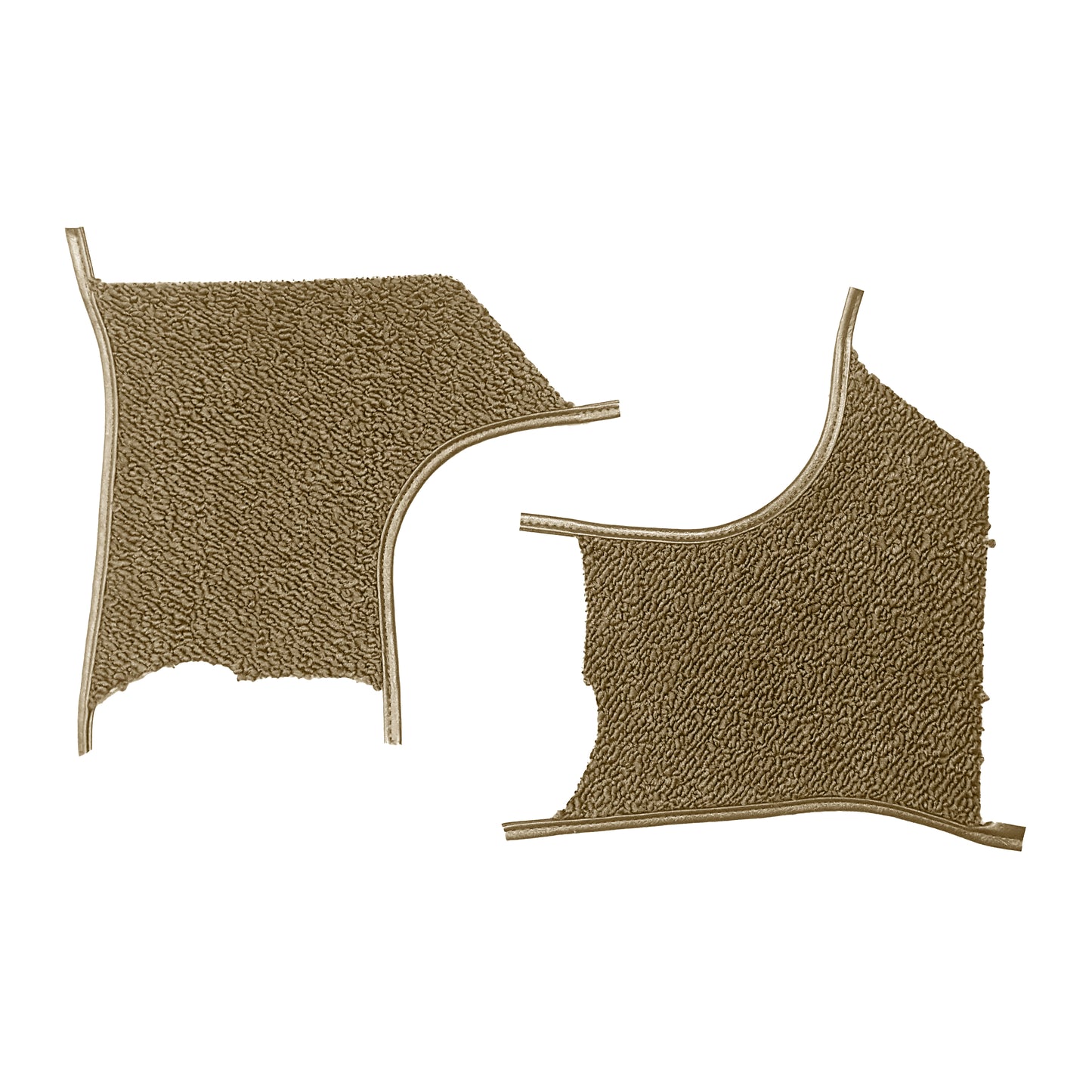 69-70 CUTLASS/442/SKYLARK/GS COUPE KICK PANEL CARPET WITHOUT A/C - DARK GOLD