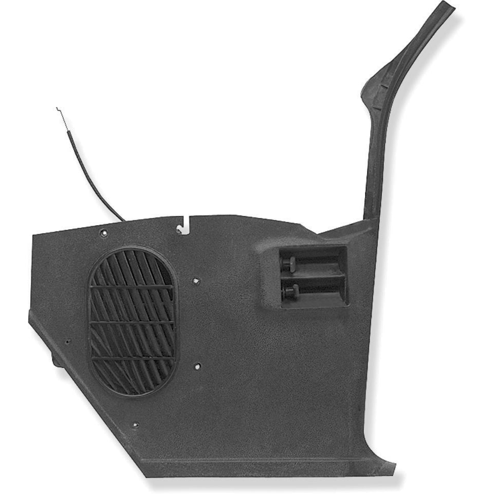 69 CAMARO PASSENGER KICK PANEL WITHOUT A/C - BLACK