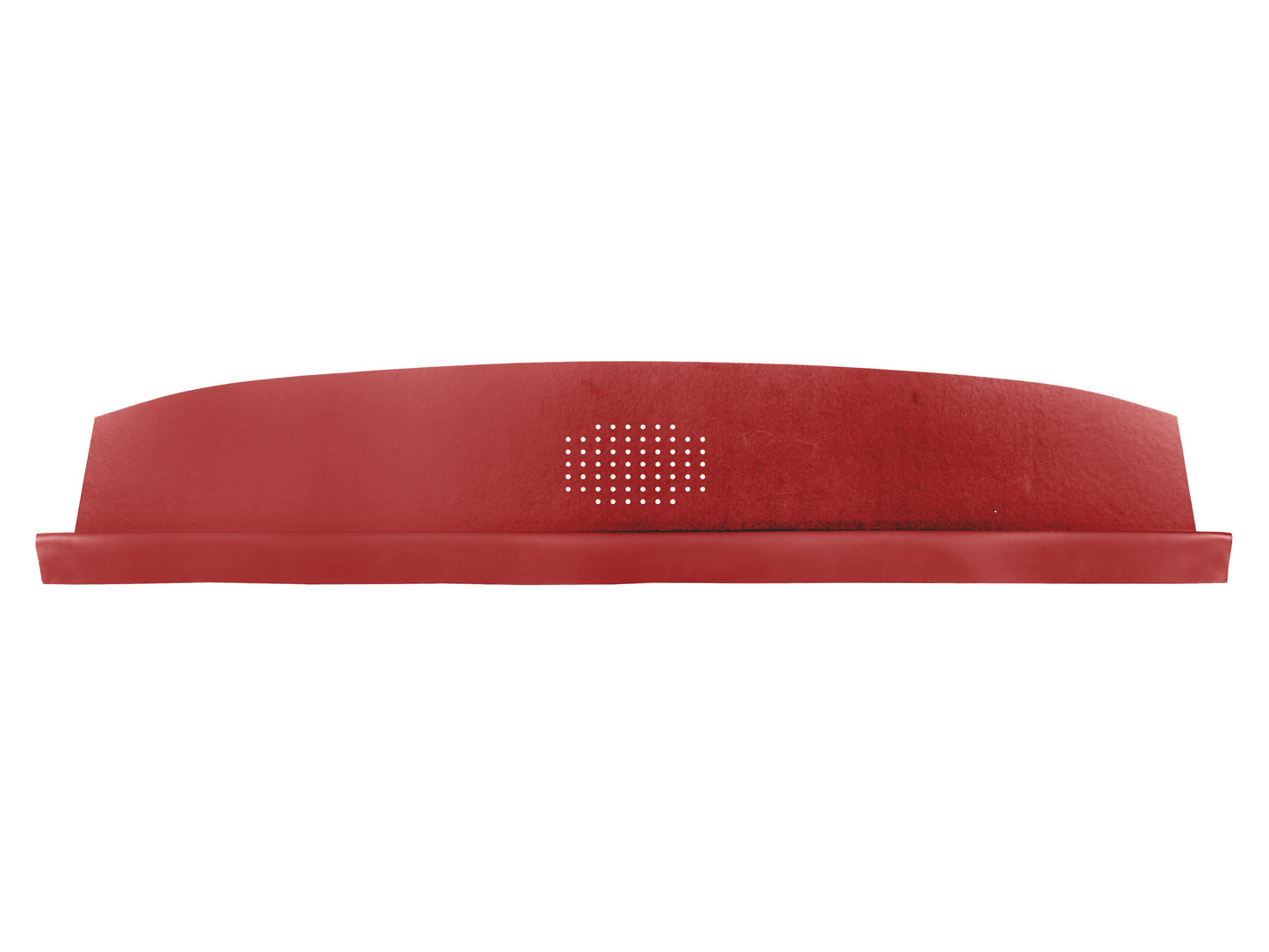 65 CHEVELLE/MALIBU HARDTOP PACKAGE TRAY WITH CENTER SPEAKER CUT-OUT - RED