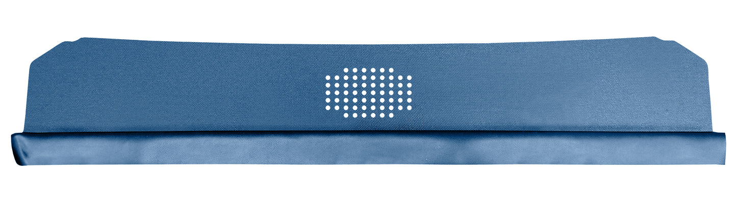 66-67 CHEVELLE/MALIBU HARDTOP PACKAGE TRAY WITH CENTER SPEAKER CUT-OUT - BRIGHT BLUE