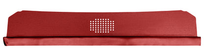 67 CHEVELLE/MALIBU HARDTOP PACKAGE TRAY WITH CENTER SPEAKER CUT-OUT - RED