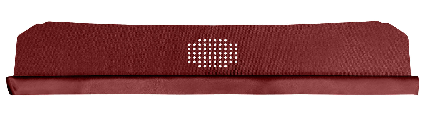 66 CHEVELLE/MALIBU HARDTOP PACKAGE TRAY WITH CENTER SPEAKER CUT-OUT - RED