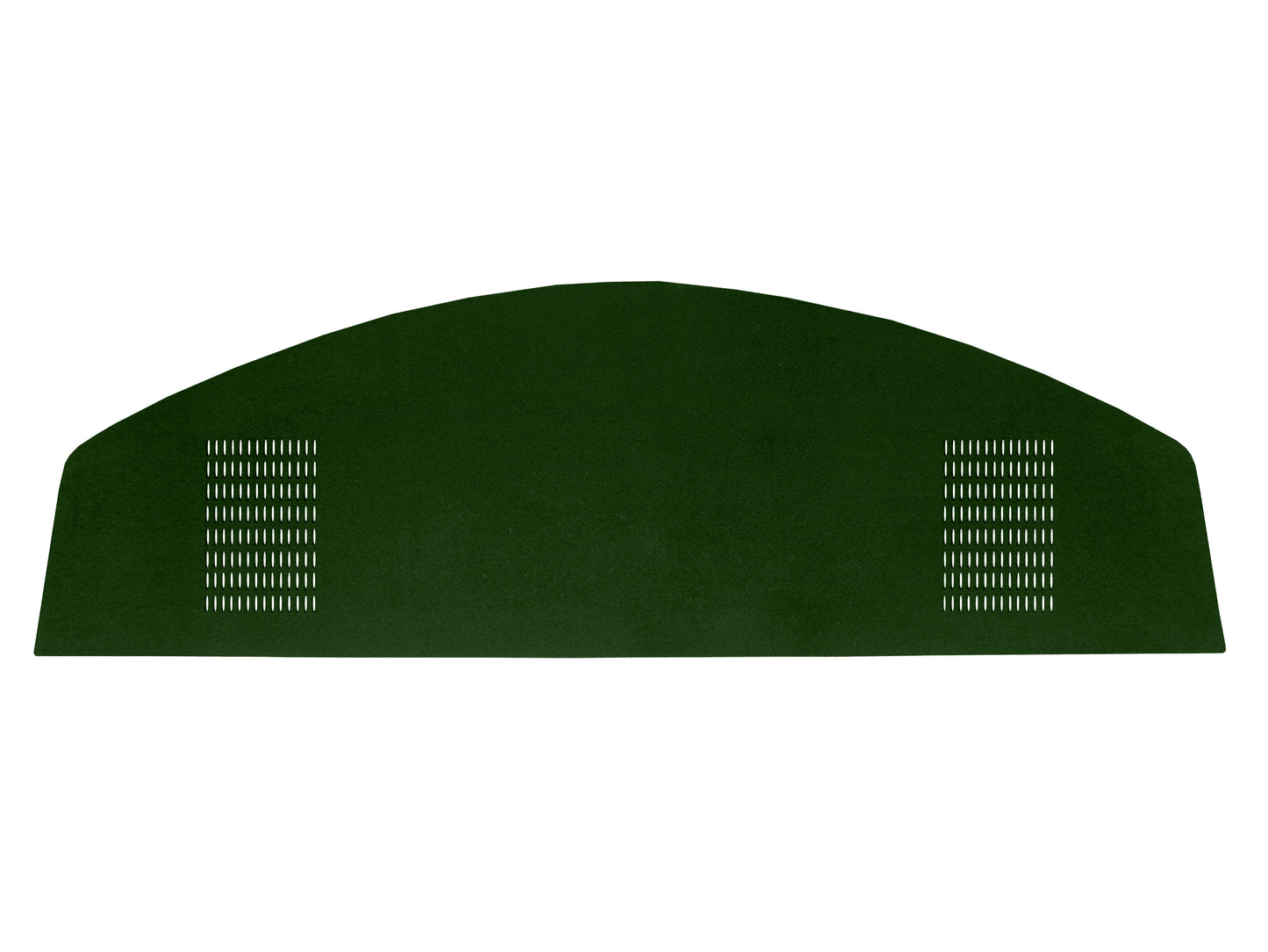 68 BARRACUDA HARDTOP PACKAGE TRAY WITH SPEAKER CUT-OUTS - GREEN