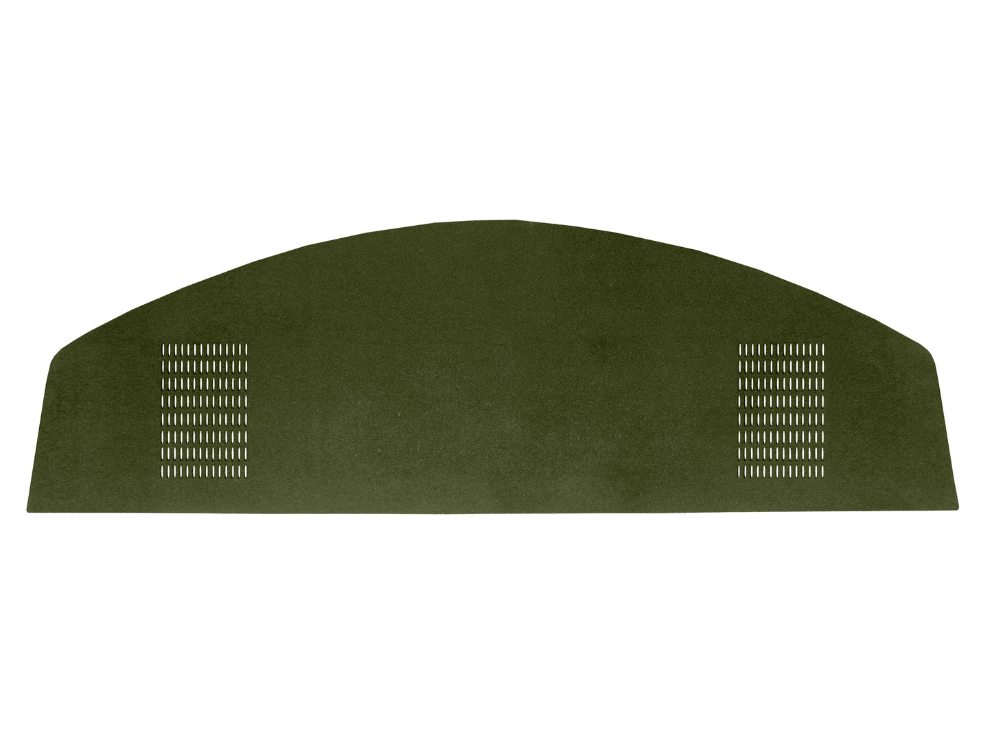 69 BARRACUDA HARDTOP PACKAGE TRAY WITH SPEAKER CUT-OUTS - GREEN