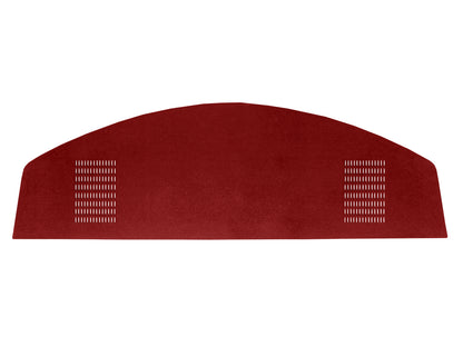 67 BARRACUDA HARDTOP PACKAGE TRAY WITH SPEAKER CUT-OUTS - RED