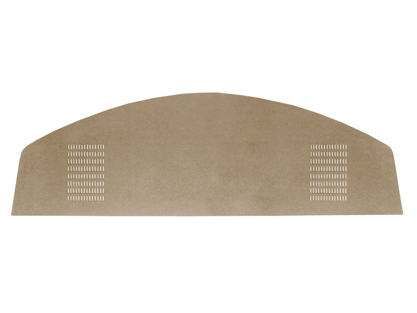 67 BARRACUDA HARDTOP PACKAGE TRAY WITH SPEAKER CUT-OUTS - LIGHT GOLD