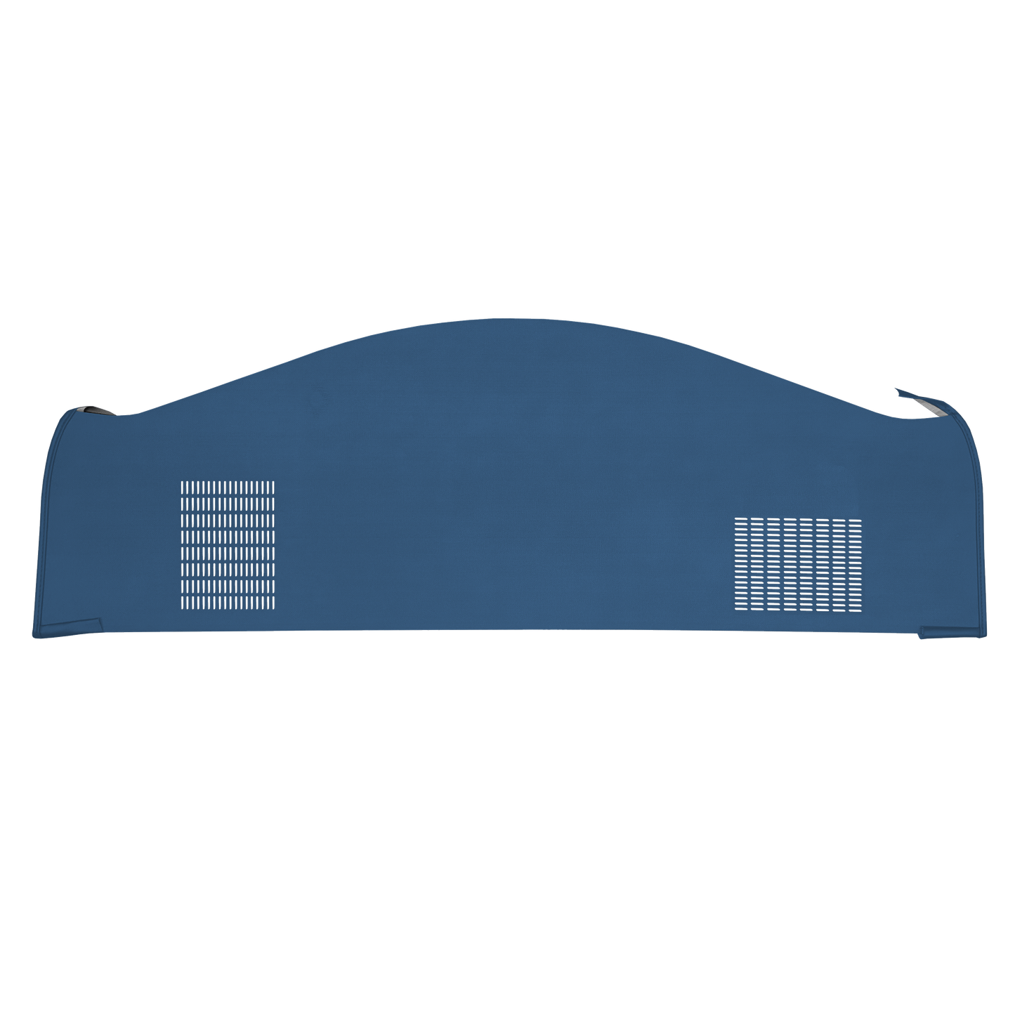 68-70 DODGE/PLYMOUTH B-BODY HARDTOP (NOT CHARGER) PACKAGE TRAY WITH OPPOSITE DIRECTION SPEAKER CUT-OUTS - DARK BLUE