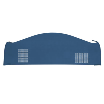 68-70 DODGE/PLYMOUTH B-BODY HARDTOP (NOT CHARGER) PACKAGE TRAY WITH OPPOSITE DIRECTION SPEAKER CUT-OUTS - DARK BLUE