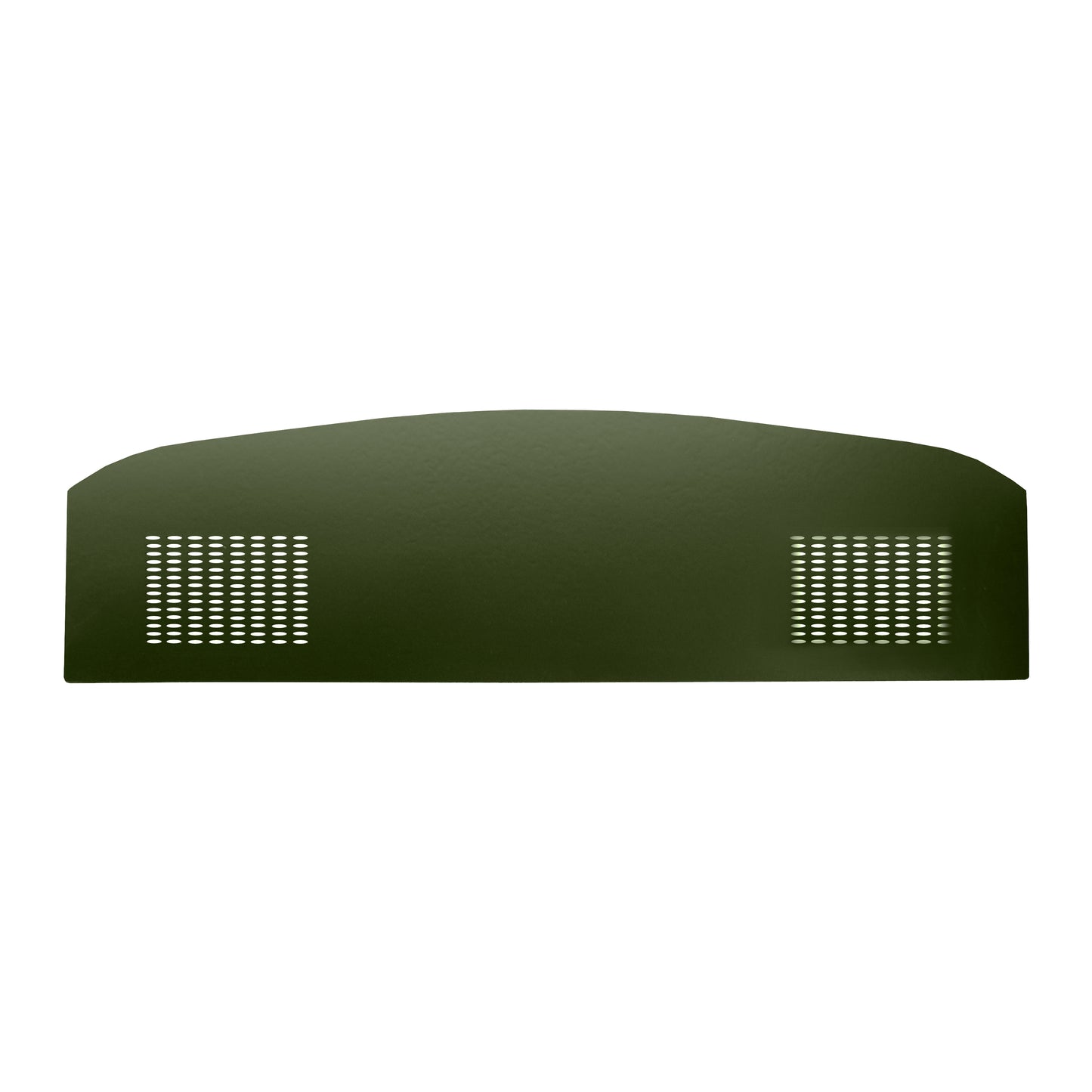 70 BARRACUDA HARDTOP PACKAGE TRAY WITH SPEAKER CUT-OUTS - GREEN