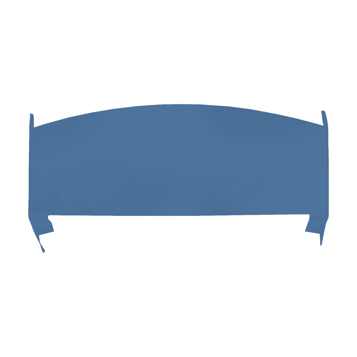 72 DUSTER/DEMON PACKAGE TRAY W/O SPEAKER CUT-OUTS - BRIGHT BLUE