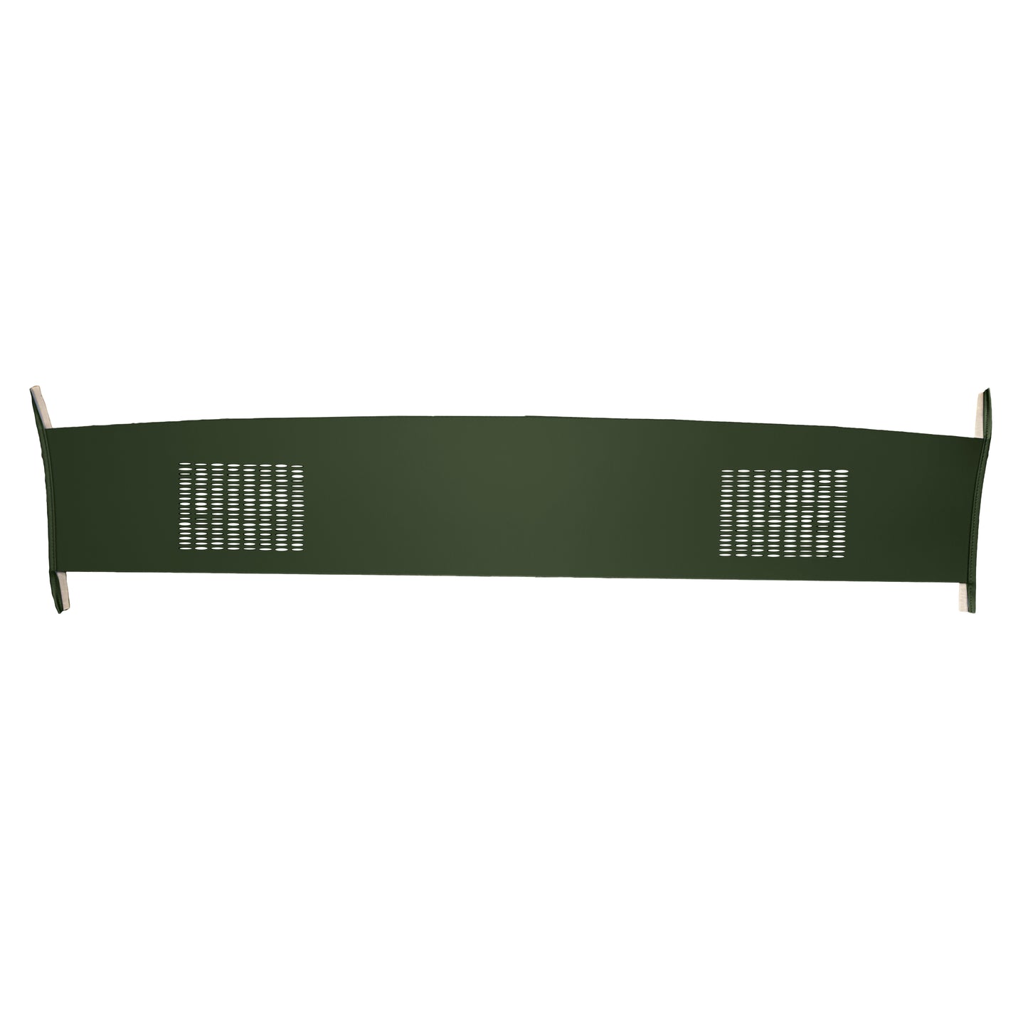 72-73 DODGE/PLYMOUTH B-BODY HARDTOP PACKAGE TRAY WITH SPEAKER CUT-OUTS - GREEN