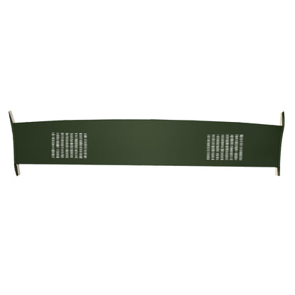72-73 DODGE/PLYMOUTH B-BODY HARDTOP PACKAGE TRAY WITH SPEAKER CUT-OUTS - GREEN