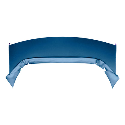 73 DUSTER/DART SPORT "FOLD-DOWN REAR SEAT" PACKAGE TRAY W/O CUT-OUTS - BRIGHT BLUE