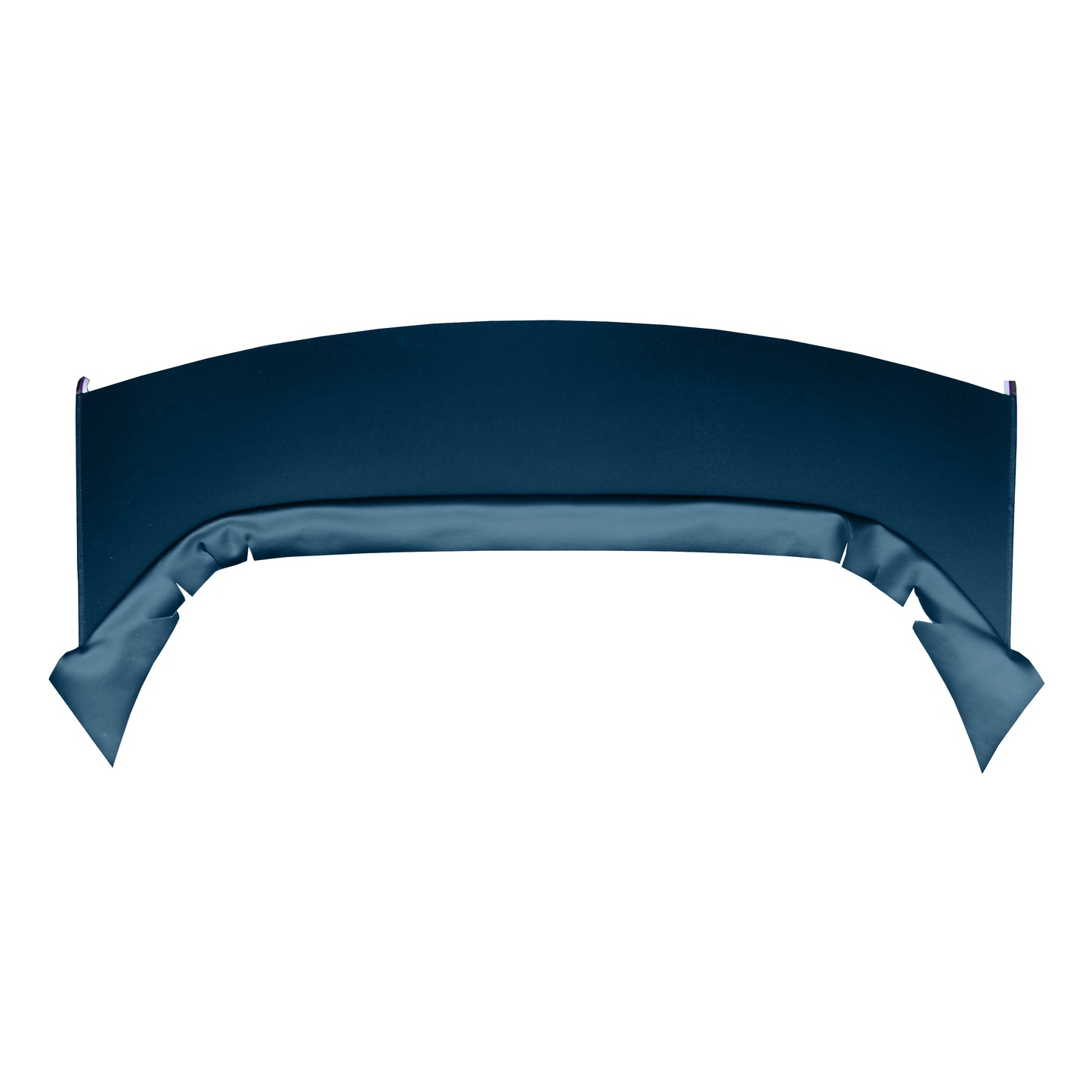 74 DUSTER/DART SPORT "FOLD-DOWN REAR SEAT" PACKAGE TRAY W/O CUT-OUTS - BLUE