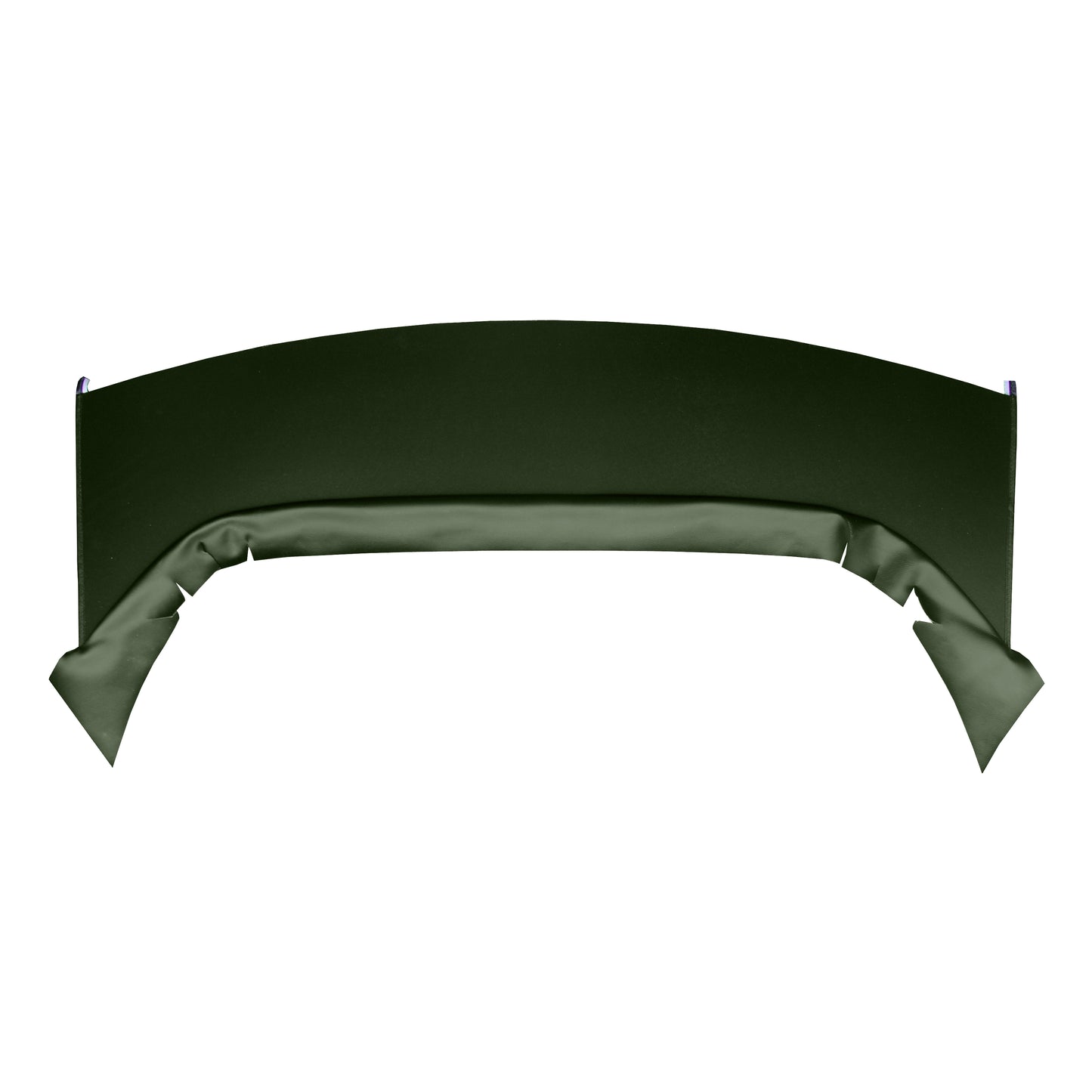 73 DUSTER/DART SPORT "FOLD-DOWN REAR SEAT" PACKAGE TRAY W/O CUT-OUTS - GREEN