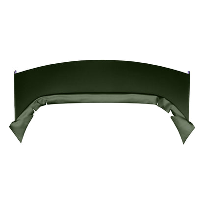 73 DUSTER/DART SPORT "FOLD-DOWN REAR SEAT" PACKAGE TRAY W/O CUT-OUTS - GREEN