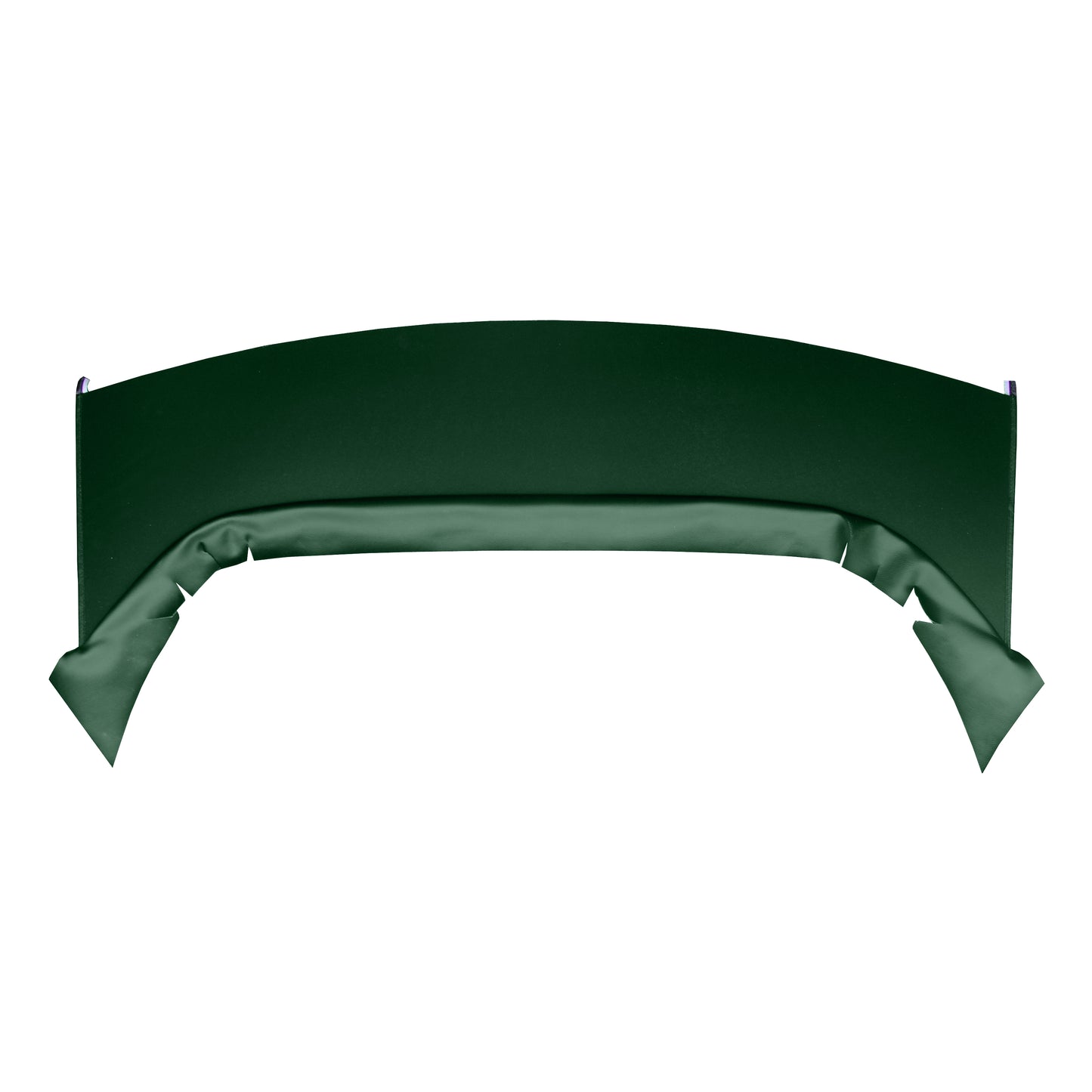 74 DUSTER/DART SPORT "FOLD-DOWN REAR SEAT" PACKAGE TRAY W/O CUT-OUTS - JADE GREEN