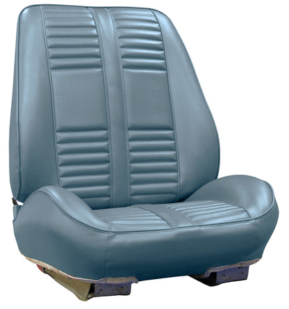 66 CUTLASS/442 HOLIDAY COUPE/CONVERTIBLE RALLYE BUCKET SEAT UPHOLSTERY KIT - BLUE