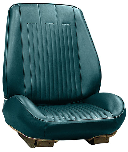 68 GTO/LEMANS RALLYE BUCKET SEAT UPHOLSTERY KIT - BLUE