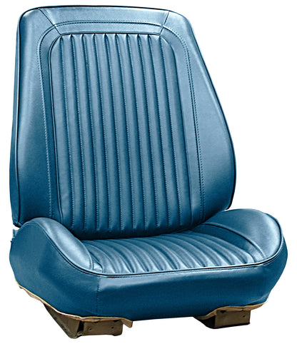 68 CUTLASS SUPREME RALLYE BUCKET SEAT UPHOLSTERY KIT - MEDIUM BLUE