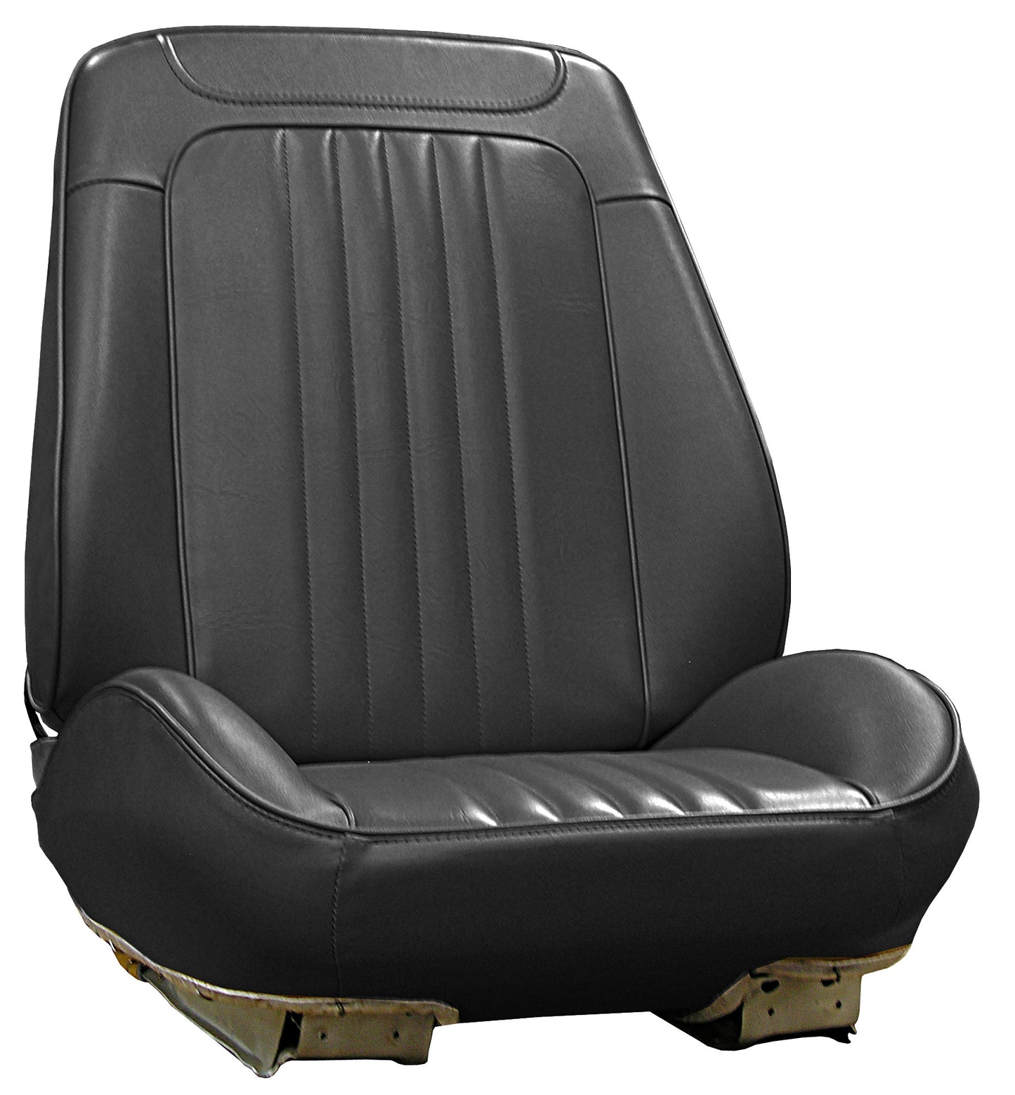71-72 CHEVELLE/MALIBU/EL CAMINO RALLYE BUCKET SEAT UPHOLSTERY KIT - BLACK